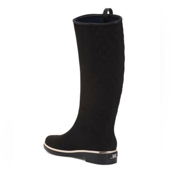 NWT - WET KNOT - Faux Suede Waterproof Equus Quilted High Shaft Boots - Picture 2 of 7
